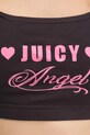 Odzież Juicy Couture biustonosz JUICY SLOGAN BRALETTE JCTBT125954 czarny