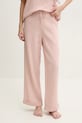 Chantelle pantaloni pijama bumbac fund roz C18OE0