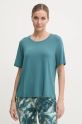 Chantelle t-shirt lounge z elastanem turkusowy FN7650