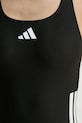 Слитный купальник adidas Performance 3 Srtipes JN8118 чёрный