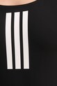 adidas Performance costum de baie dintr-o bucată 3 Stripes negru JE1921