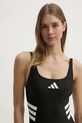 Слитный купальник adidas Performance 3 Stripes чёрный JH3391