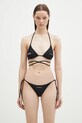 VETEMENTS two-piece swimsuit Oval Logo lightly padded black WA66SW120B