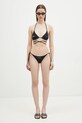 VETEMENTS two-piece swimsuit Oval Logo WA66SW120B black SS25