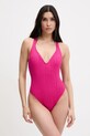 MICHAEL Michael Kors costume da bagno intero leggermente imbottita rosa MM62132
