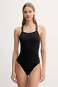EA7 Emporio Armani jednoczęściowy strój kąpielowy miękka czarny AF12213.7W000294