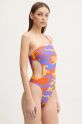 adidas Originals costum de baie dintr-o bucată STR SWIMSUIT JD4263 violet SS25