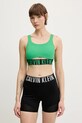 Sportovní podprsenka Calvin Klein Performance jemně vyztužené zelená LVGWS5K149