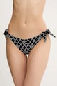 Max Mara Beachwear kifordítható bikini alsó mintás fekete 2516821319600