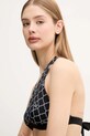 Max Mara Beachwear biustonosz kąpielowy dwustronny czarny 2516821339600