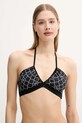 Obojstranná plavková podprsenka Max Mara Beachwear jednofarebný čierna 2516821349600