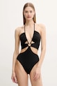 Max Mara Beachwear egyrészes fürdőruha melltartó merevítő nélkül fekete 2516831059600
