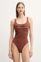 Jednodílné plavky Max Mara Beachwear jemně vyztužené hnědá 2516831119600