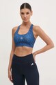 Sportovní podprsenka adidas by Stella McCartney TruePurpose jemně vyztužené námořnická modř JF8482