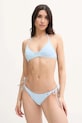 Pepe Jeans sutien de baie SATIN STRP BR TOP moale albastru PLB10535