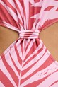 Pepe Jeans egyrészes fürdőruha LEAF KNOT SWIMSUIT rózsaszín PLB10550