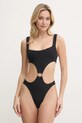 PARAMIDONNA jednoczęściowy strój kąpielowy miękka czarny SS24OLBL
