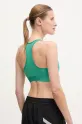 Одежда Спортивный бюстгальтер adidas Performance Powerreact Hyperglam JD0388 зелёный