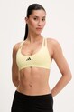 Спортивний бюстгальтер adidas Performance Aeroready легко ущільнена жовтий JD2117