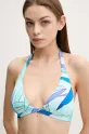 Bikini top Vilebrequin FLECHE χωρίς μεταλλικές μπανέλες τιρκουάζ FLCCH144