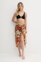 Desigual pareo TROPICAL FALD 25SAWA05 pomarańczowy SS25