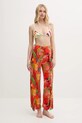 Desigual pantaloni de plaja BAHAMAS PANT 25SWMW01 portocaliu SS25