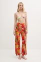 Desigual pantaloni de plaja BAHAMAS PANT 25SWMW01 portocaliu SS25