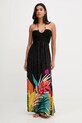 Plážové šaty Desigual BELICE DRESS černá 25SWMW08