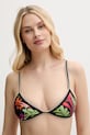 Bikini top Desigual BELICE TOP χωρίς μεταλλικές μπανέλες μαύρο 25SWMK05