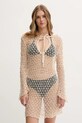Desigual sukienka plażowa CANCUN DRESS beżowy 25SWMK23