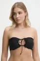 Bikini top HUGO χωρίς μεταλλικές μπανέλες μαύρο 50540235