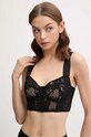 Zhilyova sutien Sicilia Corsage cu balene negru 148010501