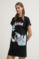 Одяг Бавовняна нічна сорочка United Colors of Benetton LILO&STITCH 30963C01E чорний