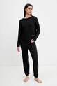 Παντελόνι πιτζάμας United Colors of Benetton 36MX3F047 μαύρο SS25
