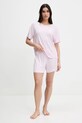 Μπλουζάκι πιτζάμας United Colors of Benetton 36MX3M07A ροζ SS25