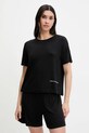 United Colors of Benetton t-shirt piżamowy dzianina czarny 36MX3M07A