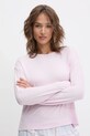 Pyžamové tričko s dlouhým rukávem United Colors of Benetton vrchní růžová 36MX3M07B