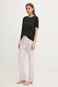 Піжамні штани United Colors of Benetton 3Y0Z3F04J рожевий SS25