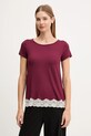 Пижамная футболка United Colors of Benetton аппликация бордо 3Z123M314