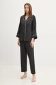 United Colors of Benetton pijama set negru 4T3U3P00R