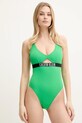 Calvin Klein costum de baie dintr-o bucată usor rigidizat verde KW0KW02746