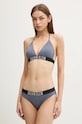 Calvin Klein sutien de baie KW0KW02750 albastru SS25