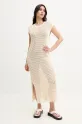 Tommy Hilfiger sukienka plażowa UW0UW05870 beżowy SS25