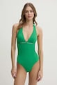 Tommy Hilfiger costum de baie dintr-o bucată usor rigidizat verde UW0UW05850