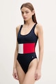 Слитный купальник Tommy Hilfiger мягкая тёмно-синий UW0UW05853