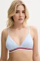 Bikini top Tommy Hilfiger χωρίς μεταλλικές μπανέλες μπλε UW0UW05805