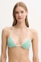 Bikini top Tommy Hilfiger χωρίς μεταλλικές μπανέλες πράσινο UW0UW05819