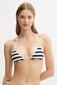 Bikini top Tommy Hilfiger χωρίς μεταλλικές μπανέλες μπεζ UW0UW05901
