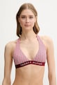 Tommy Hilfiger bikini felső mintás burgundia UW0UW05945
