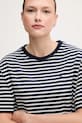 Βαμβακερό φόρεμα Tommy Hilfiger σκούρο μπλε UW0UW05937